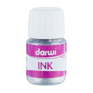 Тушь высокопигментированная Darwi "INK" Серебро/ 30 мл