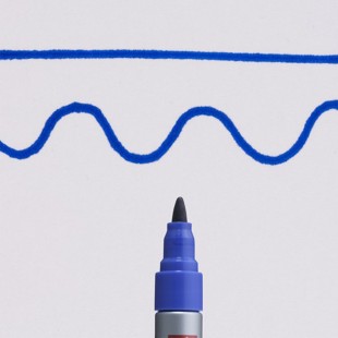 Маркер перманентный для гладких поверхностей Sakura "130" 1.2мм, синий 