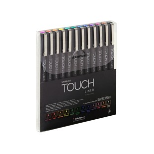 Набор капиллярных ручек Touch Liner "Brush" 12 штук (цветные)