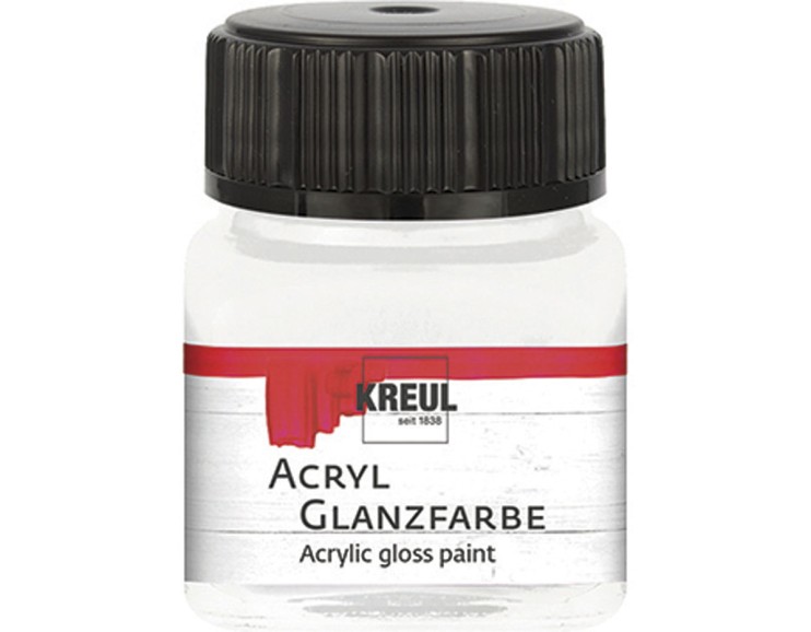 Акрил глянцевый Kreul "Acryl Glanzfarbe" 79218 Clear (бесцветная), 20 мл