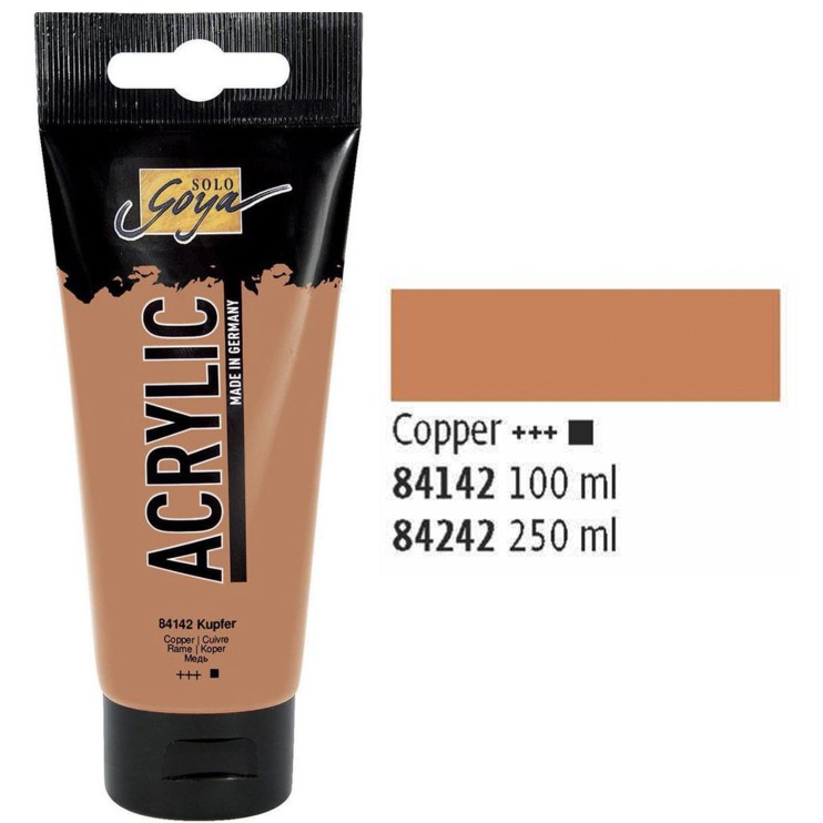 Краска акриловая Solo Goya "Acryl" №42 Медь, 100мл.