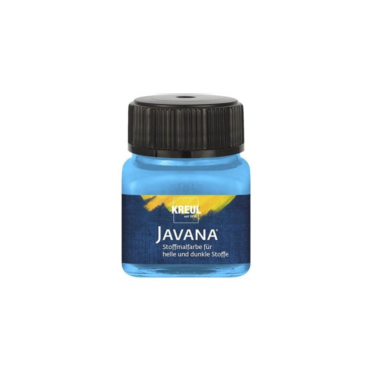 Краска нерастекающаяся по темным тканям Kreul "Javana Tex Opak" 20мл, светло голубой