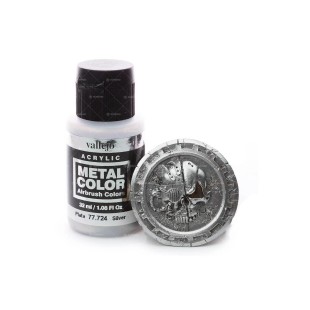 Краска металлик Vallejo "Metal Color" 77.724 Silver, 32мл