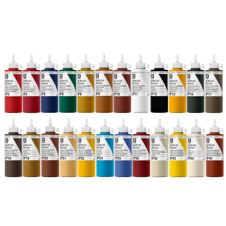 Набор акриловых красок Vallejo "Studio" №34 Combination, 24 штуки