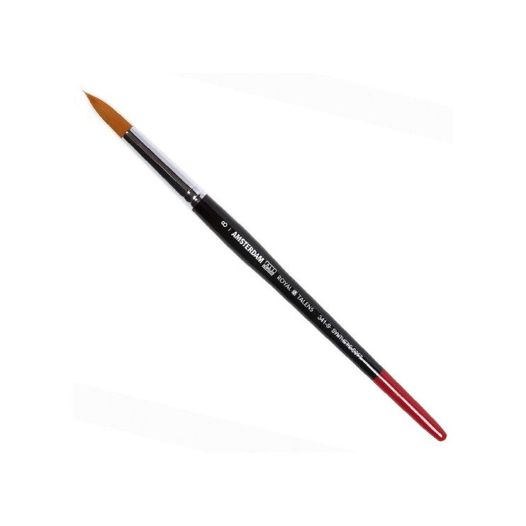 Синтетика мягкая круглая "Amsterdam 341" №8 на короткой ручке (кисть)