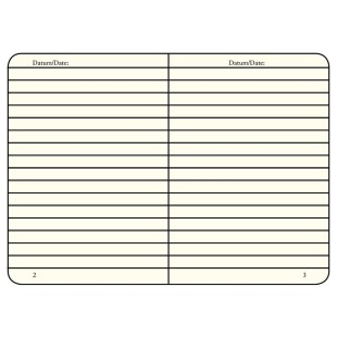 Блокнот в линейку Leuchtturm1917 "Pocket" A6, 93л, 80гр/м²,твердая обложка,Красный (308998)