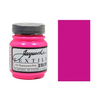 Краска по светлым тканям Jaсquard "Textile Colors" #153 розовый флуоресцентный (нерастикающаяся), 67 мл
