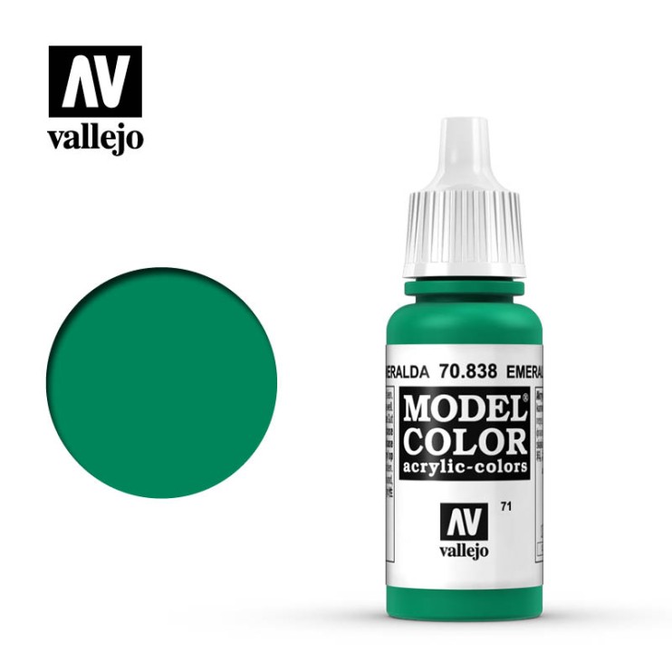 Краска для моделизма Vallejo "Model Color" 70.838 (Emerald), 17мл