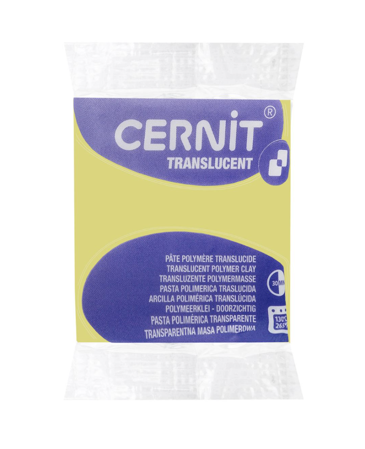 Глина запекаемая Cernit "Translucent" 606 Mirabelle/ мирабель, 56гр