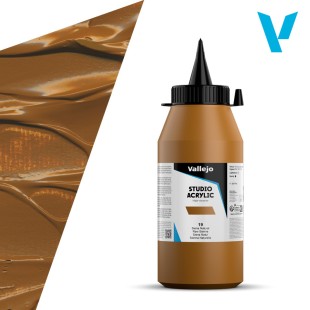 Акрил Vallejo "Studio" 019 Raw Sienna (Сиена натуральная), 1л