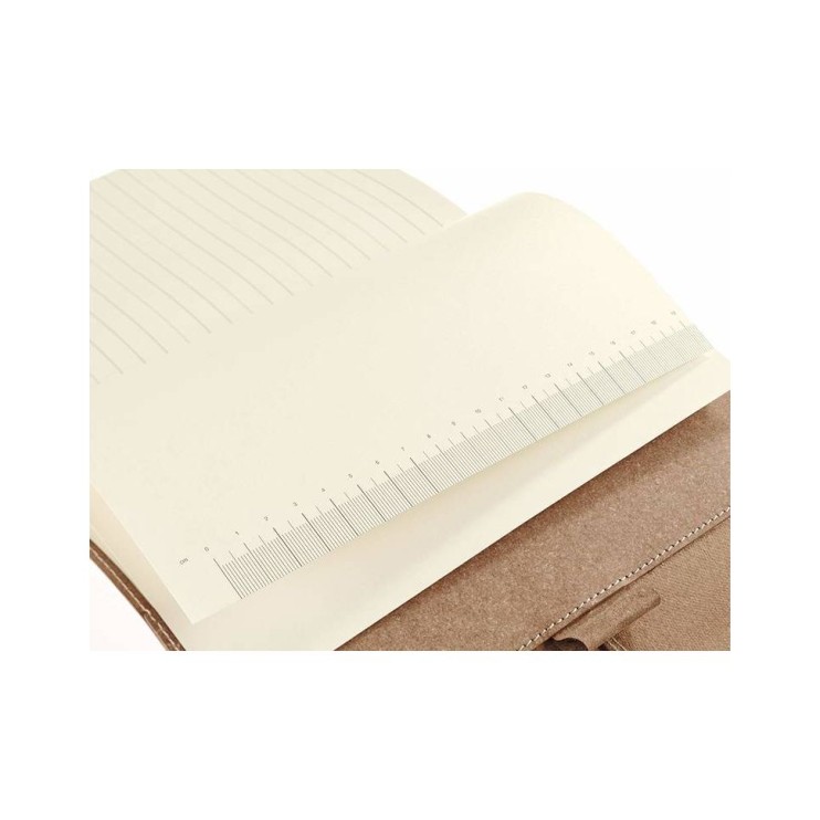 Блокнот в клетку SenseBook "Flap" S 9x14см , 80л , 80гр/м² (композиционная кожа)