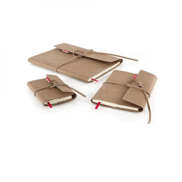 Блокнот в клетку SenseBook "Flap" S 9x14см , 80л , 80гр/м² (композиционная кожа)