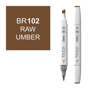 Маркер Touch Twin "Brush" цвет BR102 (умбра натуральная)