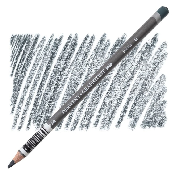 Карандаш акварельный Derwent "Graphitint" №06 Steel Blue/ Синий стальной (0700782)