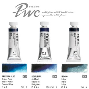Краска акварельная SH "PWC" 3 тубы (№625, 626, 629) по 15мл