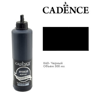 Краска акриловая Cadence "Hybrid" 500мл №H60 черный