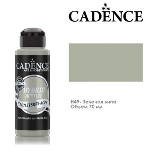 Краска акриловая Cadence "Hybrid" 70мл №H49 зеленая липа