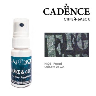 Cпрей-блеск на водной основе Cadence "Shake&Gilt" 25мл, SGLG05 жемчуг