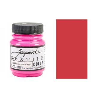 Краска по светлым тканям Jaсquard "Textile Colors" #154 красный флуоресцентный (нерастикающаяся), 67 мл 