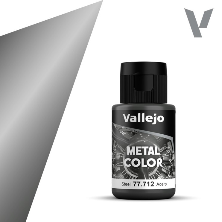 Краска металлик Vallejo "Metal Color" 77.712 (Steel), 32мл