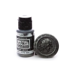 Краска металлик Vallejo "Metal Color" 77.712 (Steel), 32мл