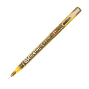 Ручка капиллярная линер Derwent "Graphik" 0.1 Сепия