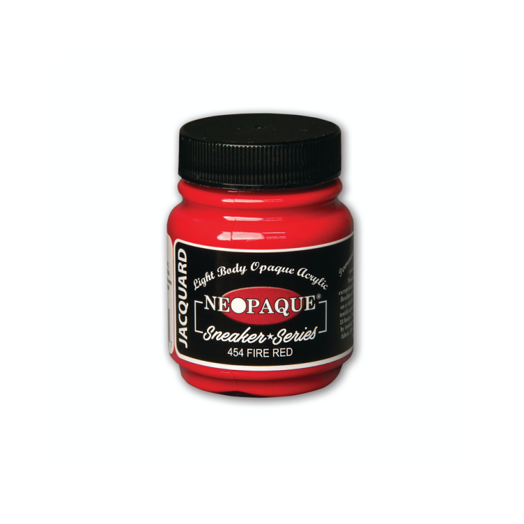 Суперкроющая краска по ткани Jaсquard "Neopaque" #454 Fire Red (огонь), 66мл