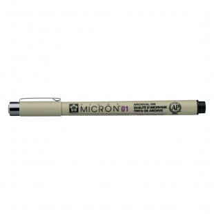 Ручка капиллярная Sakura "Pigma Micron" 01 Черный