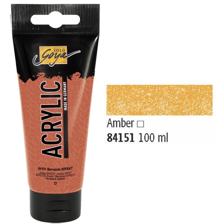 Краска акриловая Solo Goya "Acryl" №51 Перламутровый янтарь, 100мл.