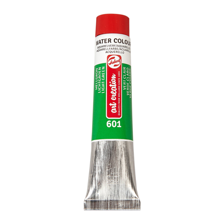 Краска акварельная в тубе "Art Creation" №601 Зеленый светлый /12мл