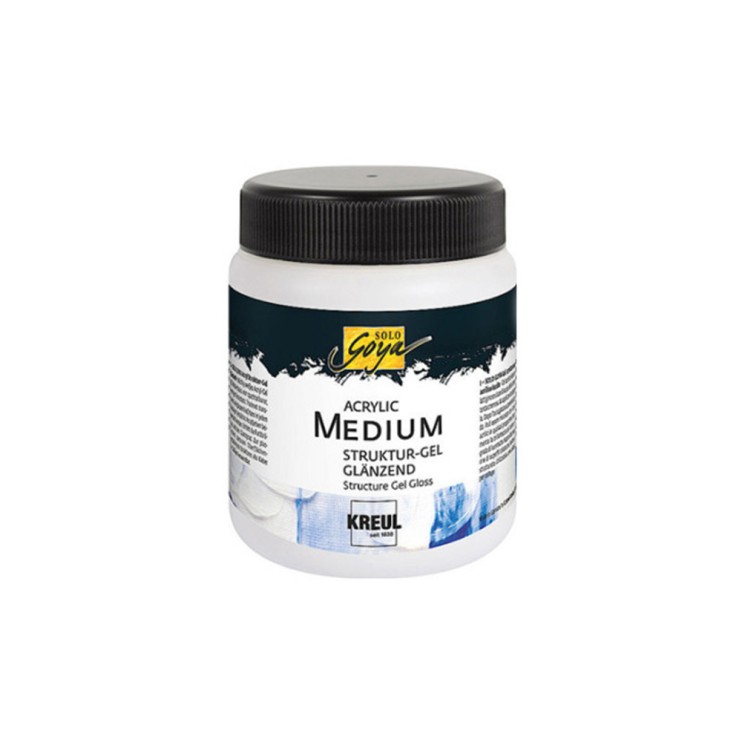 Гель паста акриловый Solo Goya "Medium Structure gel glossy" глянцевый, 250 мл (87105)