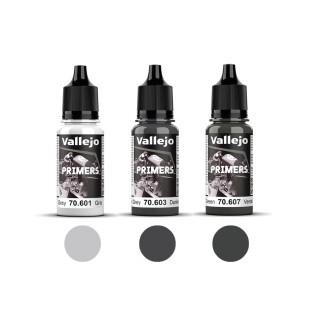 3 полиуретановых грунта "Primers" №601, 603, 607, 18мл