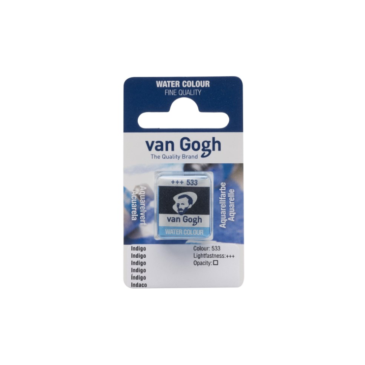 Краска акварельная "Van Gogh" 533 Индиго (кювета)