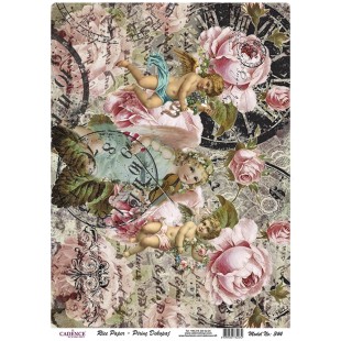 Рисовая карта для декупажа Cadence "Rice paper" 30х42см, RDP344