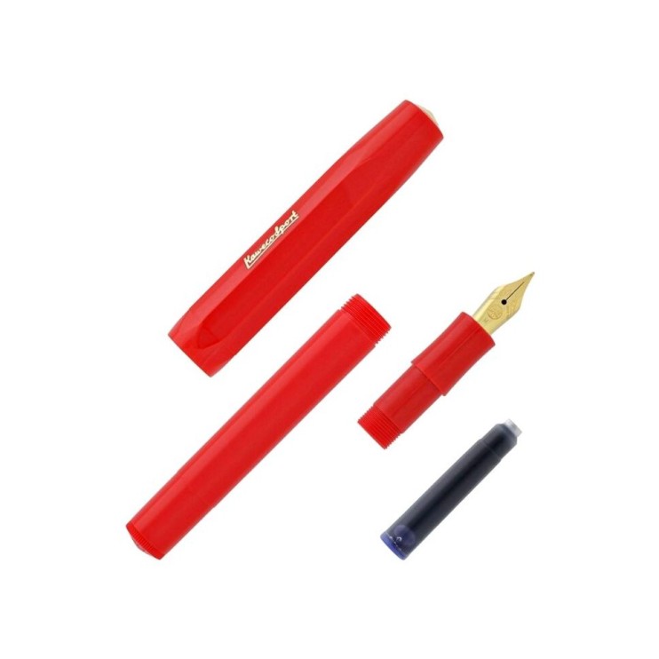 Ручка перьевая Kaweco "Classic Sport" EF (0,5мм), Red (10001145)