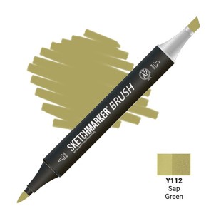 Маркер SketchMarker "Brush" Y112 Зелёная краска из крушины