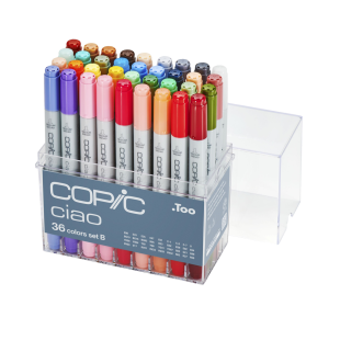 Набор Copic Ciao "B" 36 маркеров в пластиковом пенале