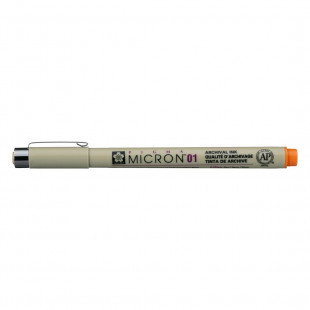 Ручка капиллярная Sakura "Pigma Micron" 01 Оранжевый