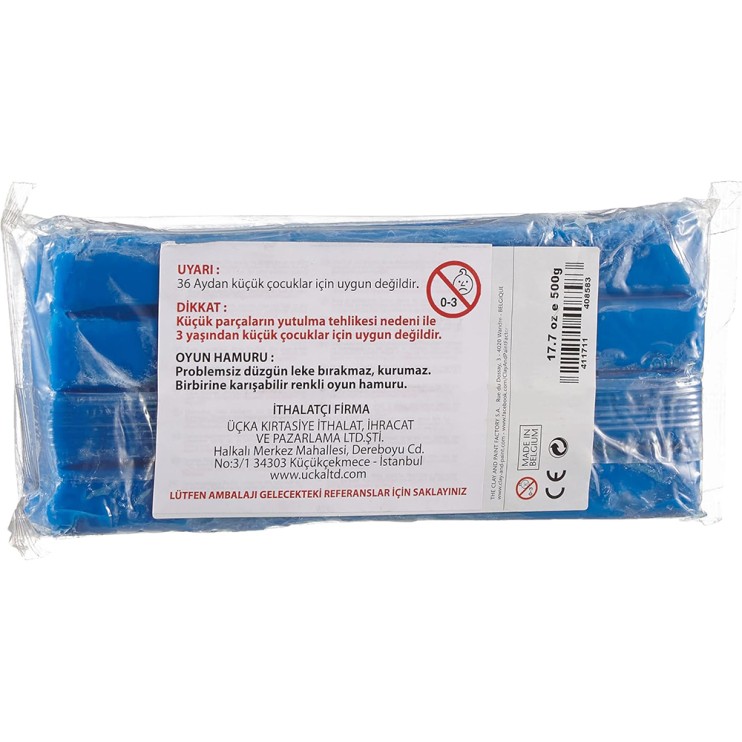 Пластилин Darwi "Softy" на восковой основе, Синий, 500г (0870500200)