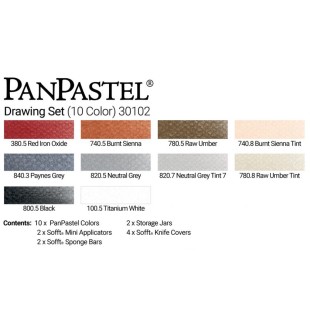 Набор сухой пастели PanPastel "Drawing" 10 цветов PP30102