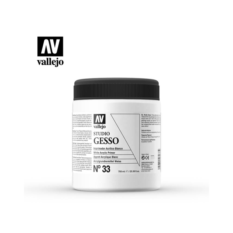 Грунт акриловый Vallejo "Studio" 28.033 White, 750 мл