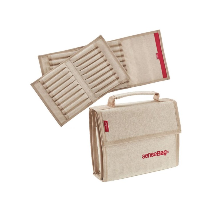 Пенал тканевый "SenseBag" на 72 маркеров, бежевый