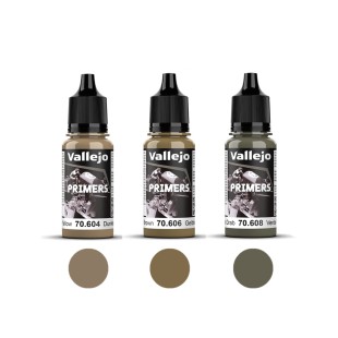 3 полиуретановых грунта "Primers" №604, 606, 608, 18мл