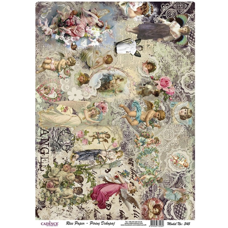 Рисовая карта "Rice paper" 30х42см, RDP345