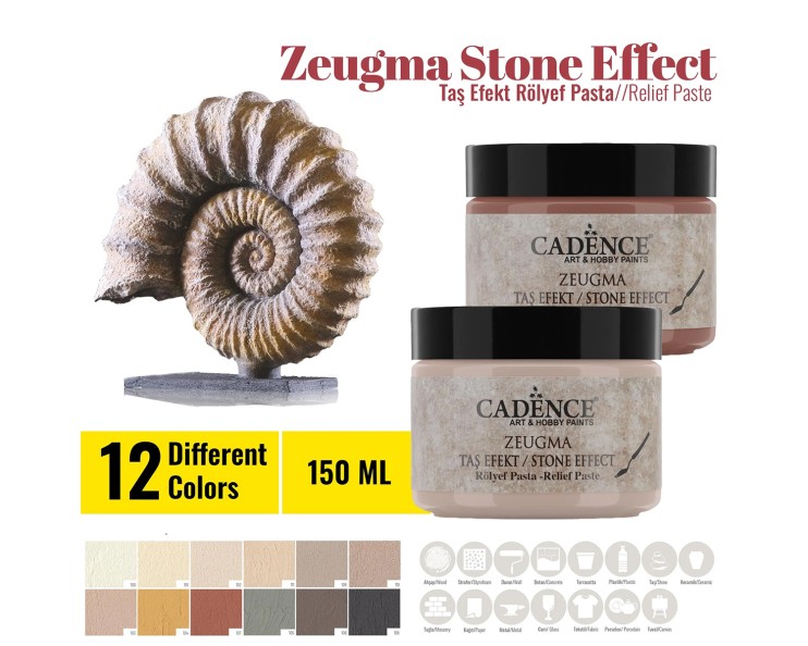Рельефная паста "Zeugma Stone Effect" 150мл, 103 Triton