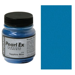 Пудра металлик Jaсquard "Pearl Ex" #634 Sapphire Blue (Синий сапфир), 14гр