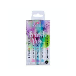 Набор акварельных маркеров "Ecoline" 5 цветов (пастельные цвета)