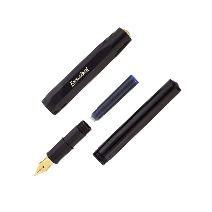 Ручка перьевая Kaweco "Classic Sport" EF (0,5мм), Black (10000044)