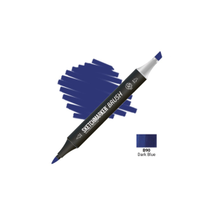 Маркер SketchMarker "Brush" B90 Тёмный синий