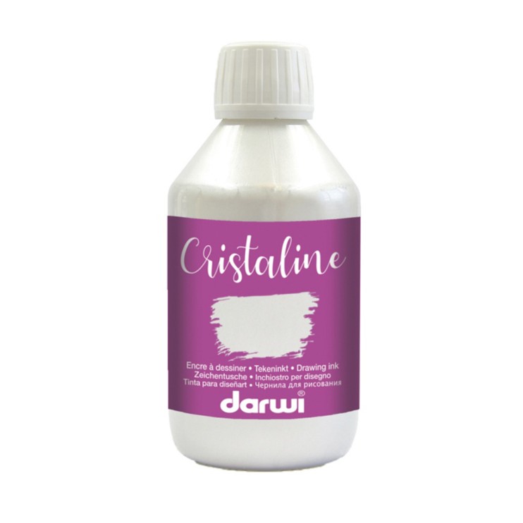 Чернила Darwi "Cristaline" 250мл, белый (жидкая акварель) (2300250010)